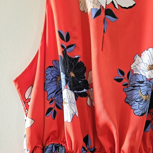 Rachel Rachel Roy Concetta Floral Print High Low Midi Femenine Dress Size 3X. - Picture 15 of 16